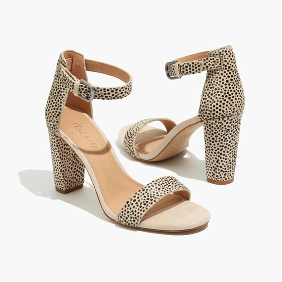 Madewell Shoes - Madewell | Brooke Ankle Strap Sandal Heels Calf Hair Cheetah Women’s Size 9.5